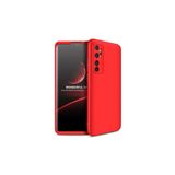 Nezih Case Xiaomi Mi Note 10 Lite ile Uyumlu 360° Full Koruma Silikon Kılıf, Kırmızı
