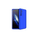 Nezih Case Xiaomi Mi Note 10 Lite ile Uyumlu 360 Tam Koruma 3 Parça Slim Sert Silikon Kılıf, Mavi