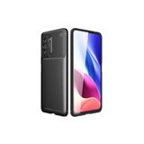 Nezih Case Xiaomi Poco F3 ile Uyumlu Kamera Korumalı, Karbon Tasarım, Silikon Kılıf, Siyah