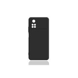 Nezih Case Xiaomi Poco M4 Pro 4G ile Uyumlu Kamera Korumalı Mat Renkli Soft Design Esnek Yumuşak Silikon Kılıf, Siyah