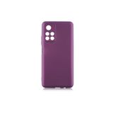 Nezih Case Xiaomi Poco M4 Pro 5G ile Uyumlu, Kamera Korumalı, Soft Silikon Kılıf, Mürdüm