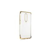 Nezih Case Xiaomi Poco X2 Uyumlu Kenarları Gold Arkası Şeffaf Silikon Kılıf