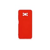 Nezih Case Xiaomi Poco X3 Uyumlu Kadife İç Yüzeyli Silikon Kılıf, Koyu Pembe