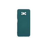 Nezih Case Xiaomi Poco X3 Uyumlu Kadife İç Yüzeyli Silikon Kılıf, Koyu Yeşil