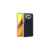 Nezih Case Xiaomi Poco X3 Uyumlu Renkli Tırtıklı Kenarlı Silikon Kılıf, Mor