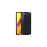 Nezih Case Xiaomi Poco X3 Uyumlu Silikon Kılıf, Renkli Tırtıklı Kenarlı, Lacivert