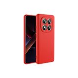 Nezih Case Xiaomi Poco X7 ile Uyumlu Kamera Korumalı Kadife İç Yüzeyli Silikon Kılıf, Kırmızı