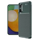 Nezih Case Xiaomi Poco X7 Pro ile Uyumlu Kamera Korumalı, Karbon Tasarım, Silikon Kılıf, Haki