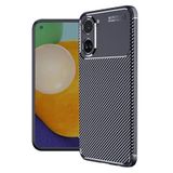 Nezih Case Xiaomi Poco X7 Pro ile Uyumlu Kamera Korumalı, Karbon Tasarım, Silikon Kılıf, Lacivert