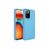 Nezih Case Xiaomi Redmi 10 ile Uyumlu Metal Çerçeve Hassas Buton Tasarımlı İçi Kadife Kılıf, Sierra Mavi