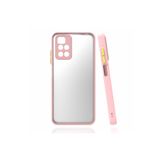 Nezih Case Xiaomi Redmi 10 Uyumlu Renkli Kenarlı Mat Silikon Kılıf, Pembe