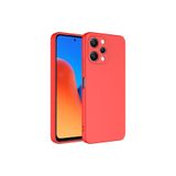 Nezih Case Xiaomi Redmi 12 ile Uyumlu Kılıf, Kamera Korumalı, Kadife İç Yüzeyli, Silikon Kapak, Kırmızı