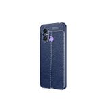 Nezih Case Xiaomi Redmi 12c ile Uyumlu Deri Görünümlü Dikiş Desenli Kamera Korumalı Kılıf, Lacivert