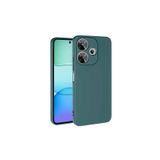 Nezih Case Xiaomi Redmi 13 4G ile Uyumlu Kamera Korumalı, Kadife İç Yüzey, Silikon Kılıf, Koyu Yeşil