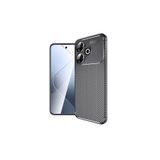Nezih Case Xiaomi Redmi 13 4G ile Uyumlu, Kamera Korumalı, Karbon Tasarım, Silikon Kılıf, Siyah