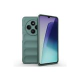 Nezih Case Xiaomi Redmi 14C 4G ile Uyumlu Esnek Oyuklu Arka Yüzey Tasarımlı Silikon Kapak Kılıf, Koyu Yeşil