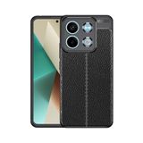 Nezih Case Xiaomi Redmi 15C Uyumlu Deri Görünüm Lüx Silikon Kılıf, Lacivert