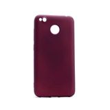 Nezih Case Xiaomi Redmi 4x ile Uyumlu Soft Tasarım Yumuşak Silikon Kılıf, Mürdüm
