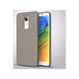 Nezih Case Xiaomi Redmi 5 Plus Uyumlu Deri Görünüm Silikon Kılıf, Gri