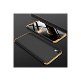 Nezih Case Xiaomi Redmi 7a ile Uyumlu Sert Silikon Kılıf, Mat Görünüm Ultra İnce, Siyah/Gold