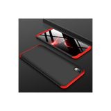 Nezih Case Xiaomi Redmi 7a ile Uyumlu Sert Silikon Kılıf, Mat Görünüm, Ultra İnce, Siyah/Kırmızı