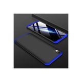 Nezih Case Xiaomi Redmi 7a ile Uyumlu Sert Silikon Kılıf, Mat Görünüm Ultra İnce, Siyah/Mavi