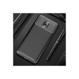 Nezih Case Xiaomi Redmi 8A ile Uyumlu Kamera Korumalı, Karbon Tasarım, Silikon Kılıf, Siyah