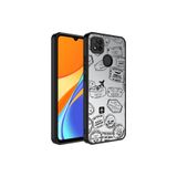 Nezih Case Xiaomi Redmi 9c ile Uyumlu Aynalı Desenli Kamera Korumalı Parlak Kapak Kılıf, Seyahat