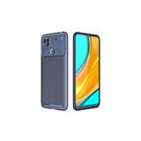 Nezih Case Xiaomi Redmi 9c ile Uyumlu, Kamera Korumalı, Carbon Tasarım, Silikon Kılıf, Lacivert