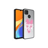 Nezih Case Xiaomi Redmi 9c Uyumlu Aynalı Desenli Kamera Korumalı Parlak Kapak Kılıf, Süper Anne