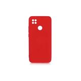 Nezih Case Xiaomi Redmi 9c Uyumlu Kadife İç Yüzeyli Silikon Kılıf, Koyu Pembe