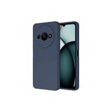Nezih Case Xiaomi Redmi A3 4G 2024 ile Uyumlu Kılıf, Kamera Korumalı, Lansman, Kadife İç Yüzeyli, Silikon Kapak, Lacivert