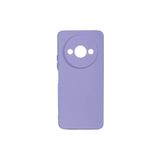 Nezih Case Xiaomi Redmi A3 4G ile Uyumlu, Kamera Korumalı, Mat Renkli, Esnek Yumuşak Silikon Kılıf, Lila
