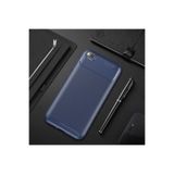 Nezih Case Xiaomi Redmi Go ile Uyumlu, Kamera Korumalı, Karbon Tasarım, Silikon Kılıf, Lacivert