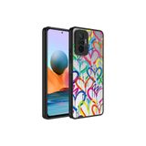 Nezih Case Xiaomi Redmi Note 10 Pro Uyumlu Aynalı Desenli Kamera Korumalı Parlak Kapak Kılıf, Kalp