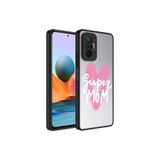 Nezih Case Xiaomi Redmi Note 10 Pro Uyumlu Aynalı Desenli Kamera Korumalı Parlak Kapak Kılıf, Süper Anne