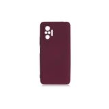 Nezih Case Xiaomi Redmi Note 10 Pro Uyumlu Kadife İç Yüzeyli Silikon Kılıf, Koyu Mor