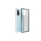 Nezih Case Xiaomi Redmi Note 10 Pro Uyumlu Renkli Kenarlı Silikon Kılıf, Koyu Yeşil