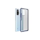 Nezih Case Xiaomi Redmi Note 10 Pro Uyumlu Renkli Kenarlı Silikon Kılıf, Lacivert