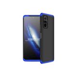 Nezih Case Xiaomi Redmi Note 10 Pro Uyumlu Sert Silikon Kılıf, Mat Görünüm Ultra İnce, Siyah/Mavi