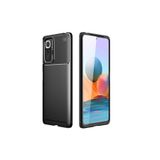 Nezih Case Xiaomi Redmi Note 10 Pro Uyumlu Silikon Kılıf, Karbon Tasarım, Siyah