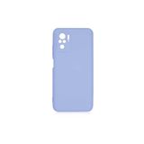 Nezih Case Xiaomi Redmi Note 10 Uyumlu Kadife İç Yüzeyli Silikon Kılıf, Lila