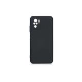 Nezih Case Xiaomi Redmi Note 10 Uyumlu Kadife İç Yüzeyli Silikon Kılıf, Siyah