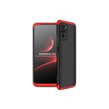 Nezih Case Xiaomi Redmi Note 10 Uyumlu Sert Silikon Kılıf, Mat Görünüm Ultra İnce, Siyah/Kırmızı