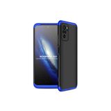 Nezih Case Xiaomi Redmi Note 10 Uyumlu Sert Silikon Kılıf, Mat Görünüm Ultra İnce, Siyah/Mavi