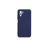 Nezih Case Xiaomi Redmi Note 10s Uyumlu Kadife İç Yüzeyli Silikon Kılıf, Lacivert
