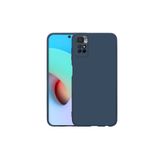Nezih Case Xiaomi Redmi Note 11 Global Uyumlu Kadife İç Yüzeyli Silikon Kılıf, Lacivert