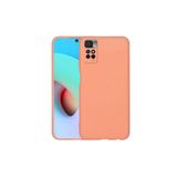 Nezih Case Xiaomi Redmi Note 11 Global Uyumlu Kadife İç Yüzeyli Silikon Kılıf, Turuncu