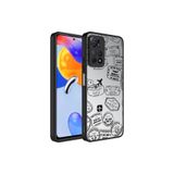 Nezih Case Xiaomi Redmi Note 11 Pro 5G ile Uyumlu Aynalı Desenli Kamera Korumalı Parlak Kapak Kılıf, Seyahat
