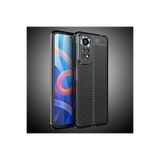 Nezih Case Xiaomi Redmi Note 11 Pro ile Uyumlu, Deri Tasarım, Ultra Koruma, Silikon Kılıf, Siyah